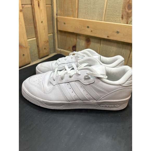 Adidas Mens White Sneakers Low-Top Size 11.5 Comfortable Casual Shoes Classic - Picture 7 of 9